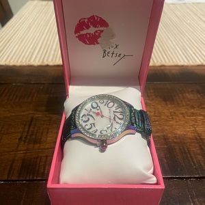 Leather Betsy Johnson watch